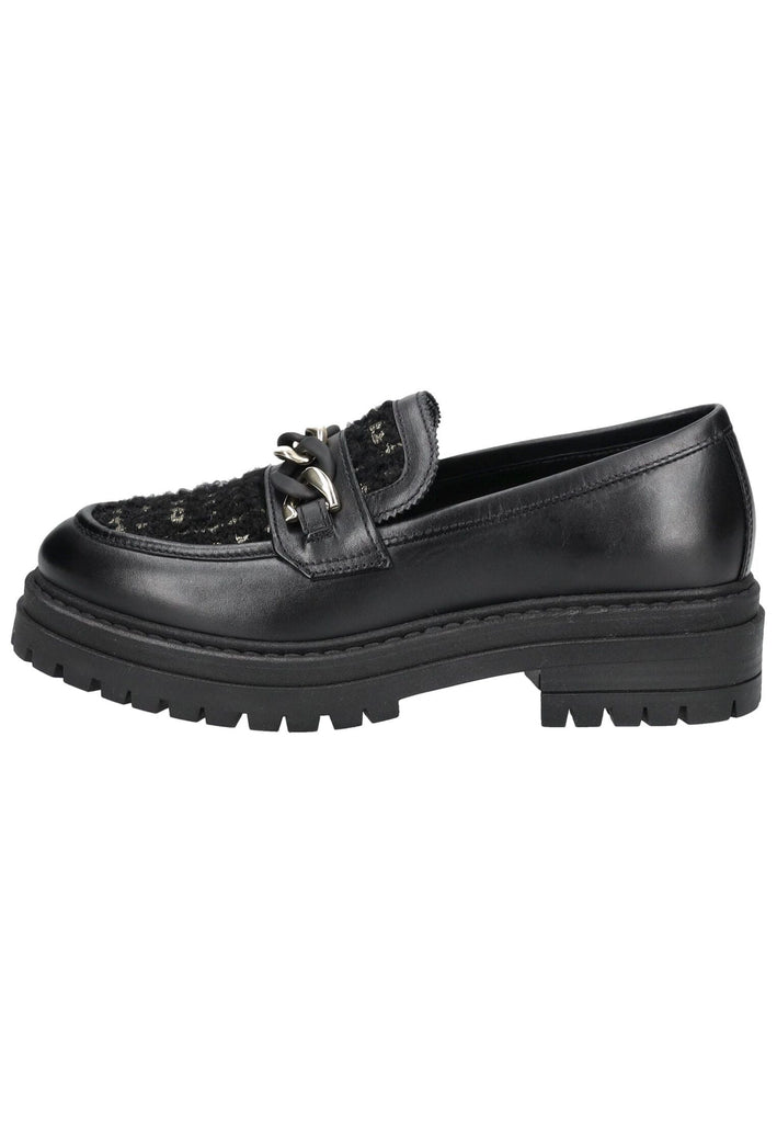 Slipper Nero Giardini Slipper Leder/Textil Schwarz