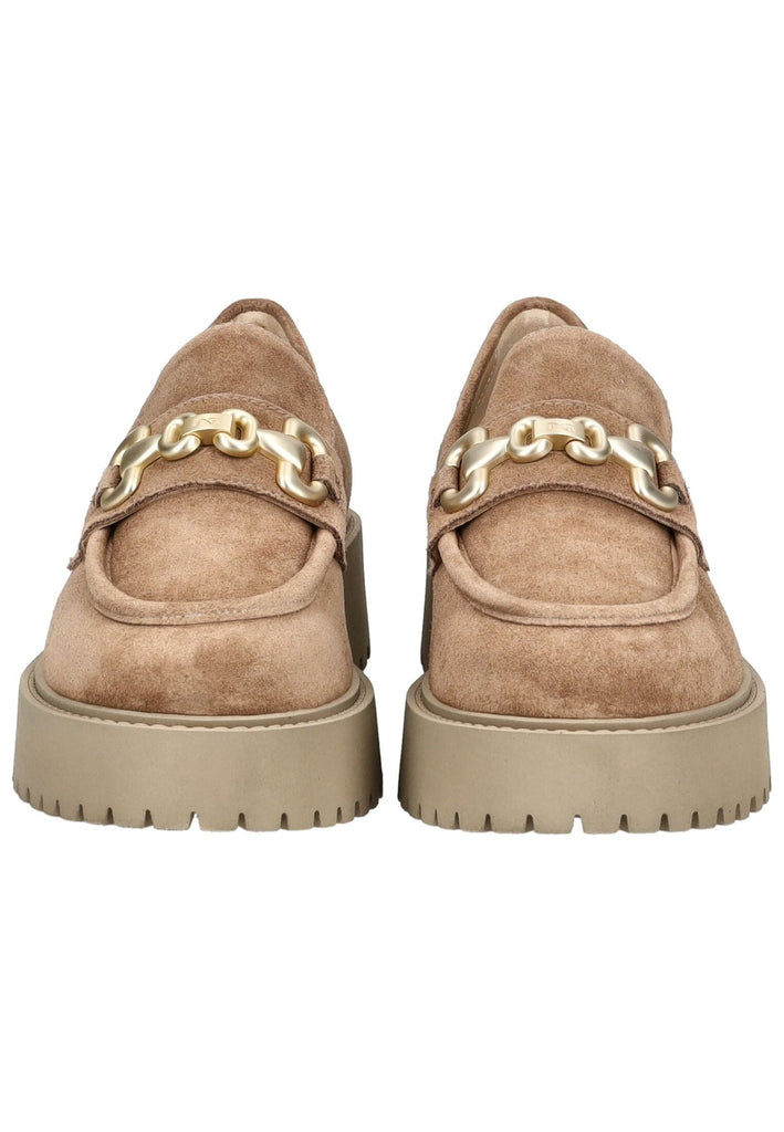 Nero Giardini Slipper Veloursleder Braun/Gold