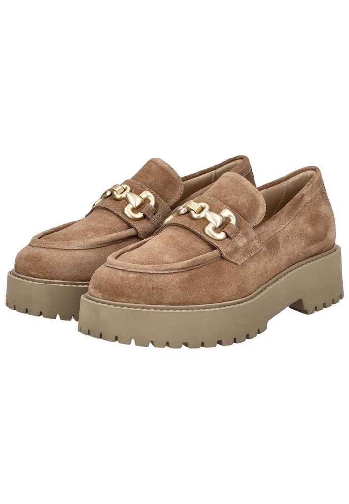 Nero Giardini Slipper Veloursleder Braun/Gold