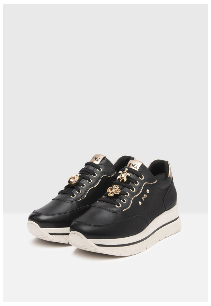 Nero Giardini Sneaker Leder Schwarz