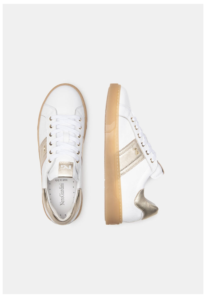 Nero Giardini Sneaker Leder/Synthetik Weiß