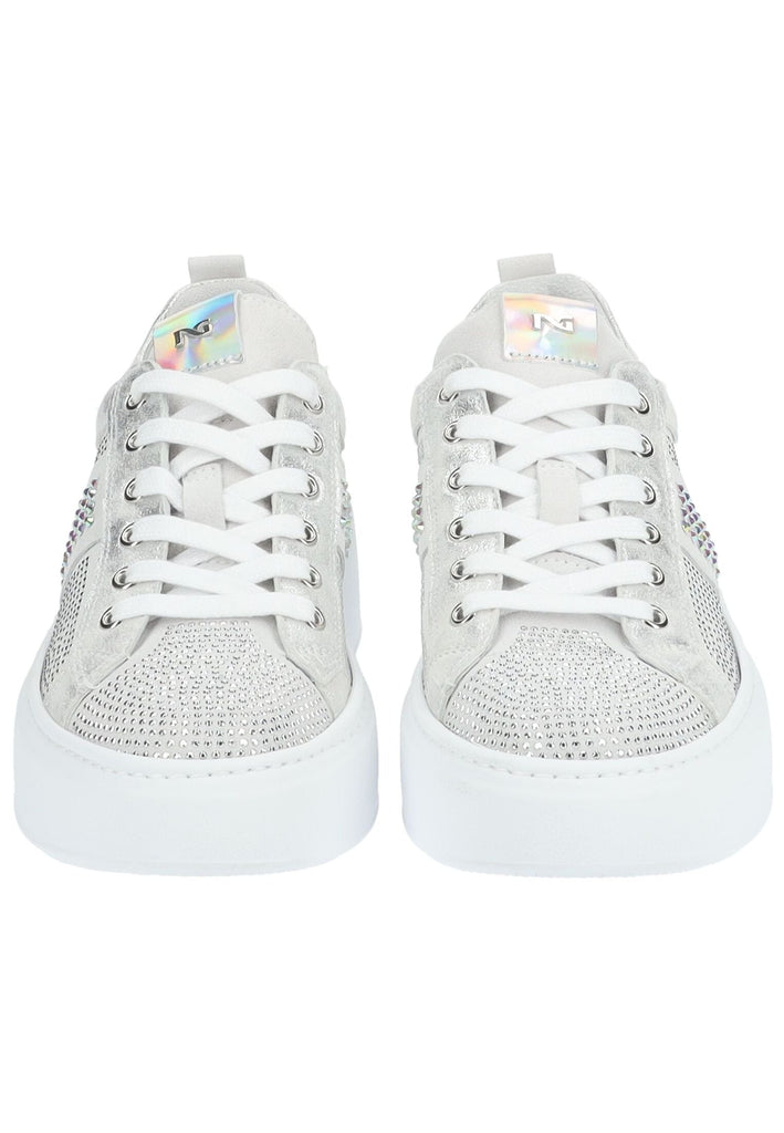 Nero Giardini Sneaker Leder/Textil Grau/Weiß