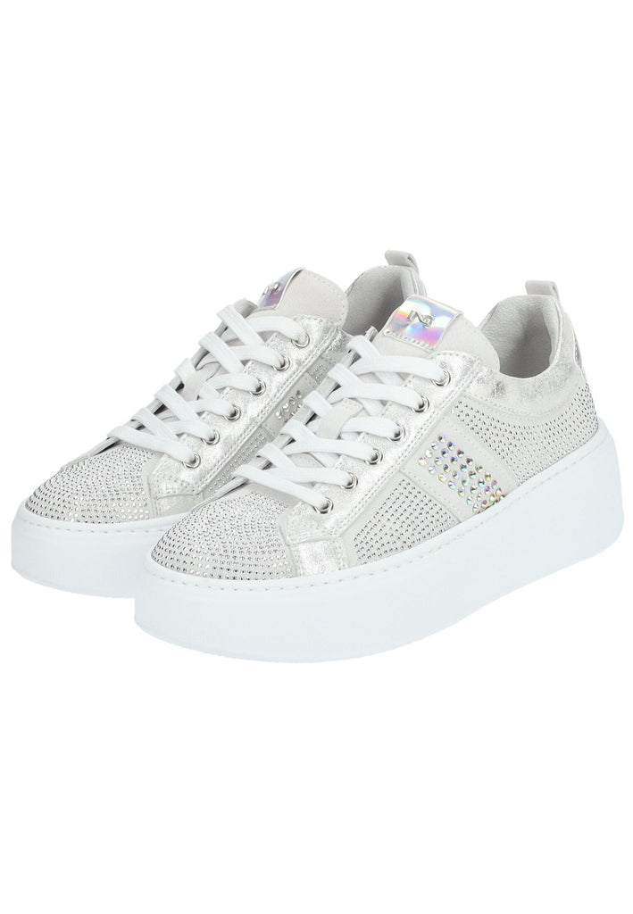 Nero Giardini Sneaker Leder/Textil Grau/Weiß