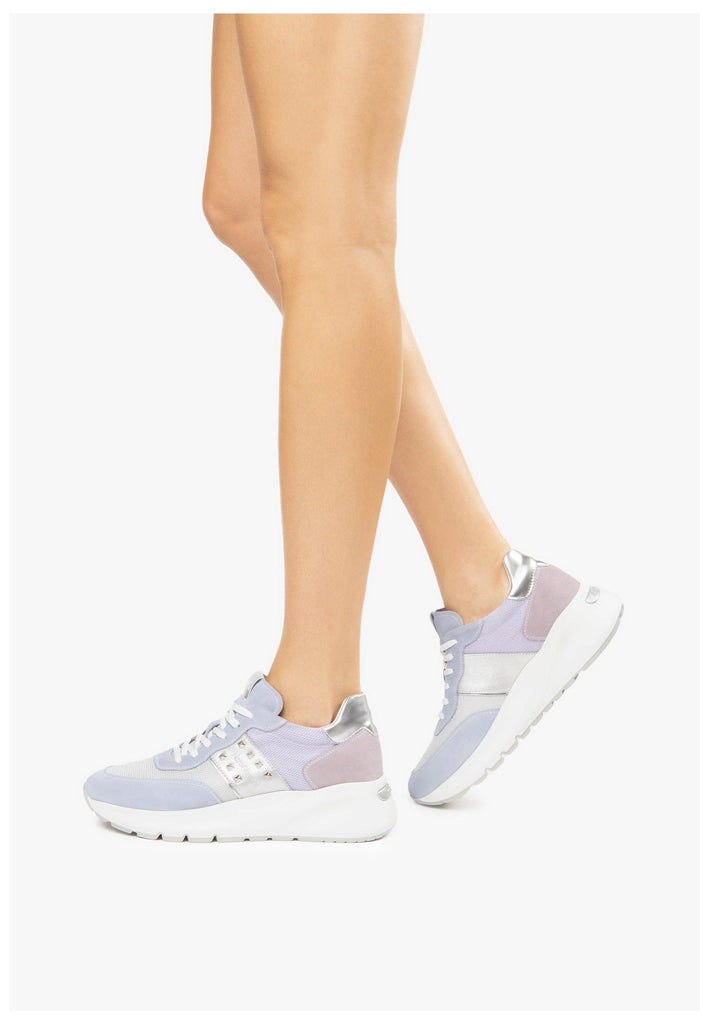 Nero Giardini Sneaker Leder/Textil Hellblau