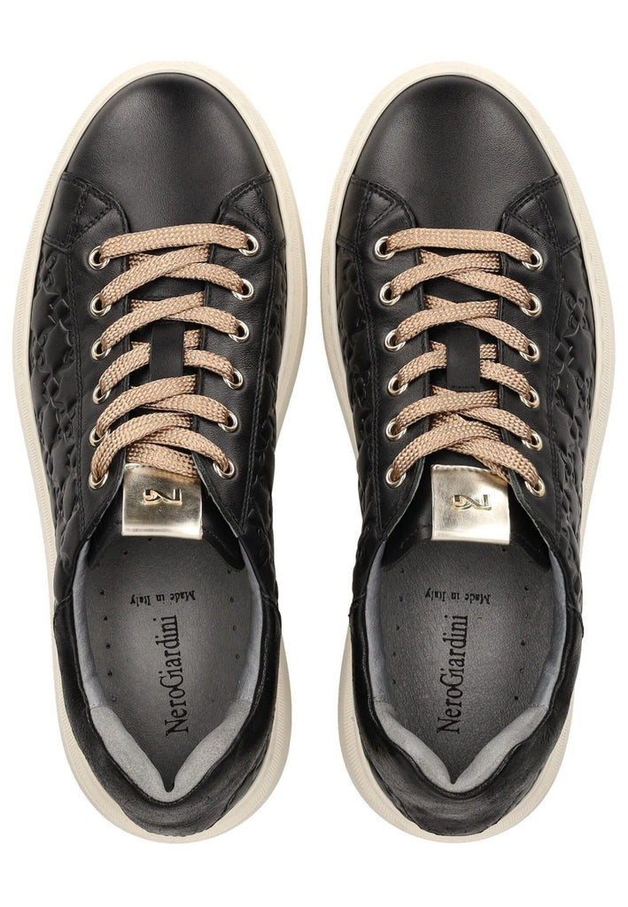 Nero Giardini Sneaker Leder/Textil Schwarz