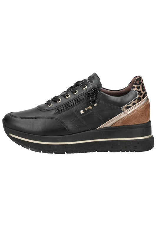 Nero Giardini Sneaker Leder/Textil Schwarz