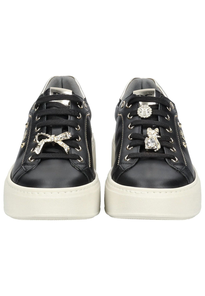 Nero Giardini Sneaker Leder/Textil Schwarz/Gold