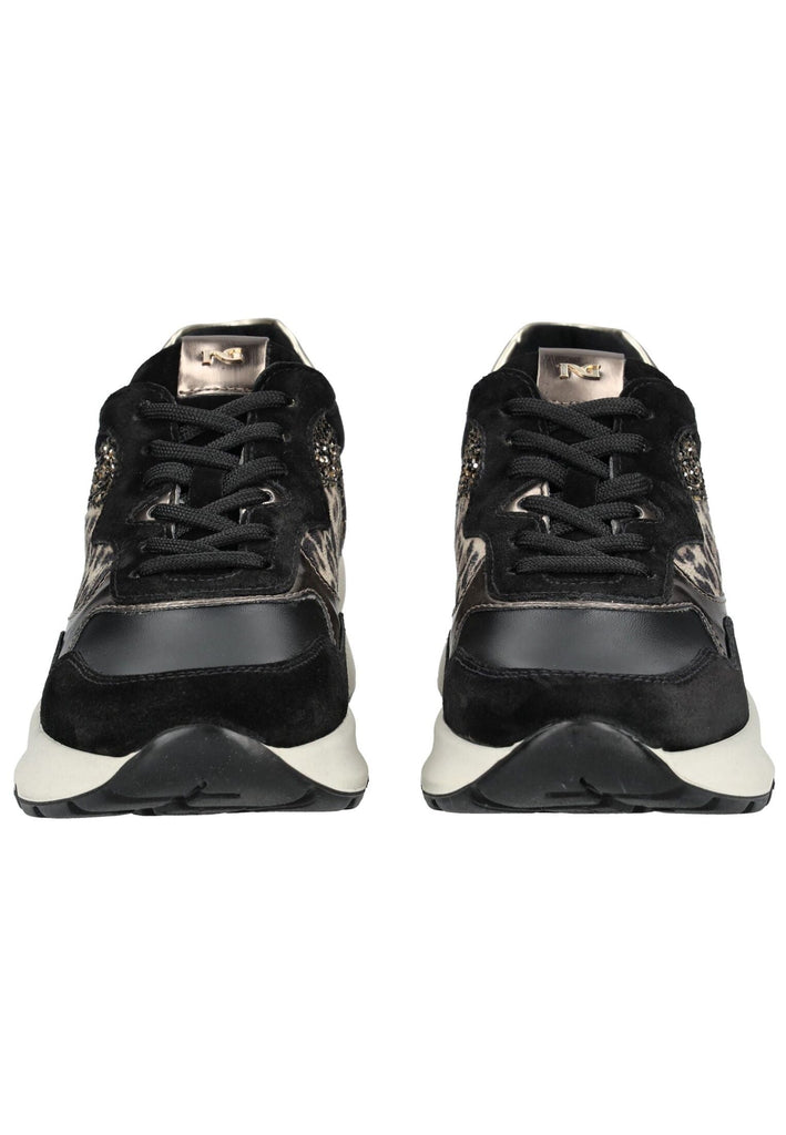 Nero Giardini Sneaker Leder/Textil Schwarz Kombi