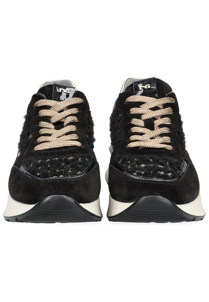 Nero Giardini Sneaker Leder/Textil Schwarz Kombi