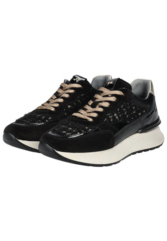 Nero Giardini Sneaker Leder/Textil Schwarz Kombi