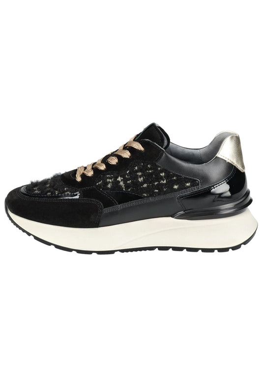 Nero Giardini Sneaker Leder/Textil Schwarz Kombi