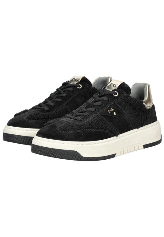 Nero Giardini Sneaker Leder/Textil Schwarz/Silber