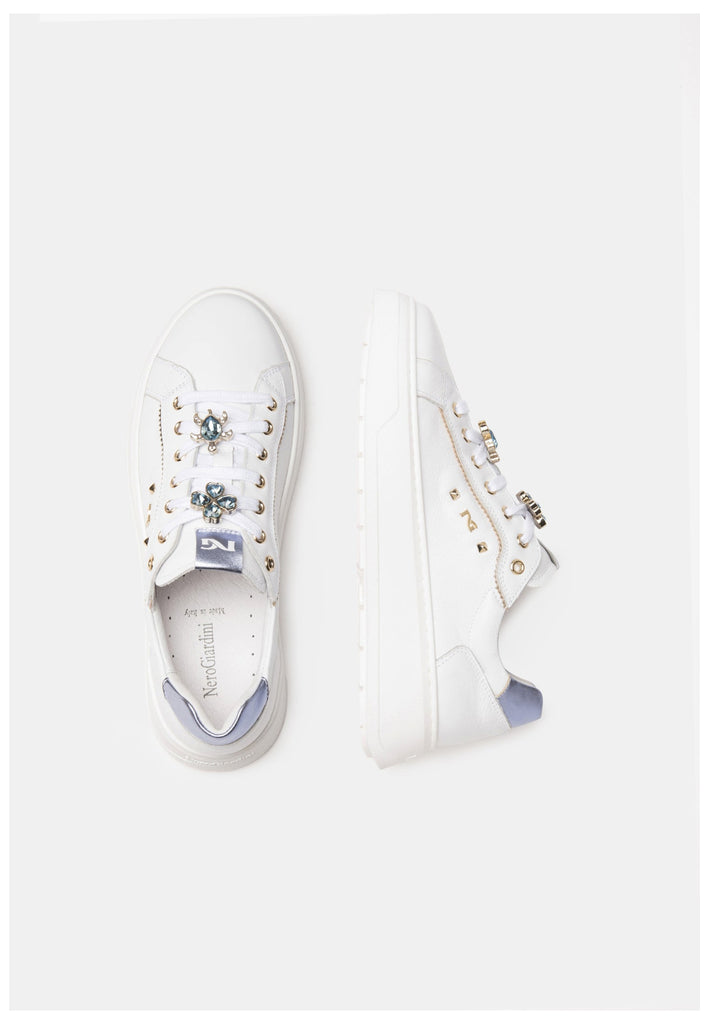 Nero Giardini Sneaker Leder/Textil Weiß