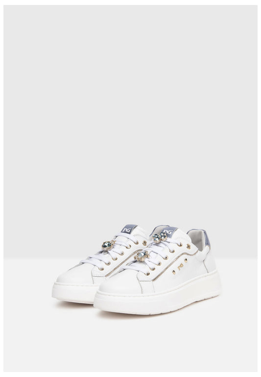Nero Giardini Sneaker Leder/Textil Weiß