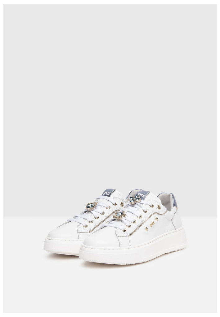 Nero Giardini Sneaker Leder/Textil Weiß