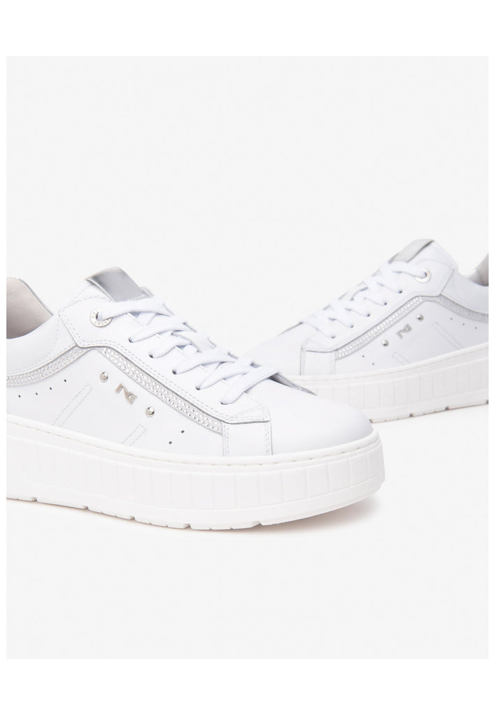 Nero Giardini Sneaker Leder/Textil Weiß