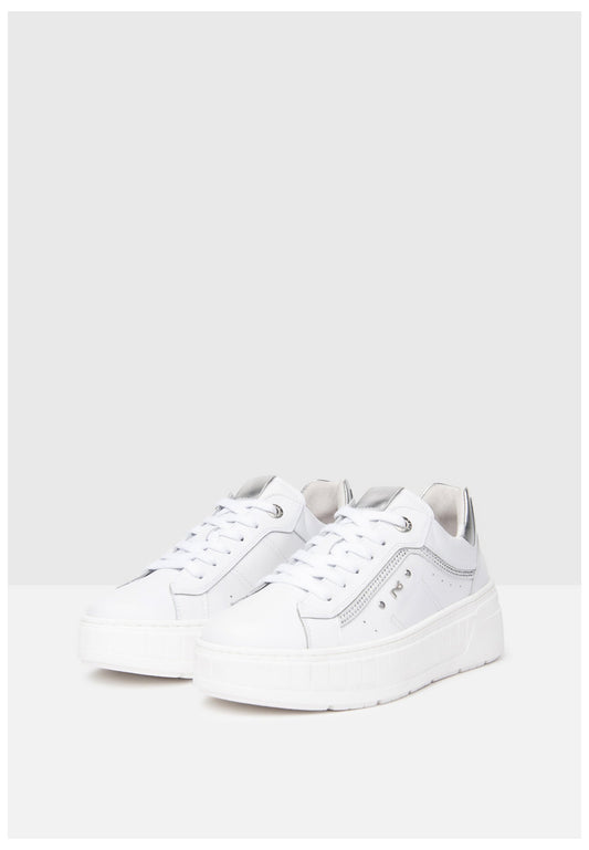 Nero Giardini Sneaker Leder/Textil Weiß