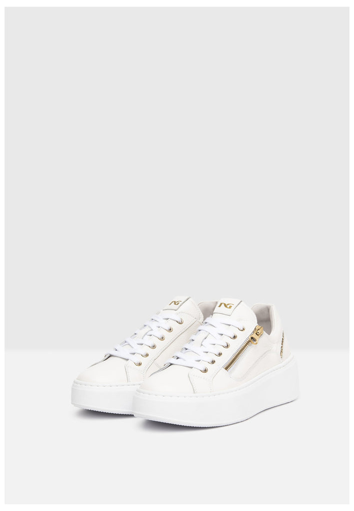 Nero Giardini Sneaker Leder/Textil Weiß