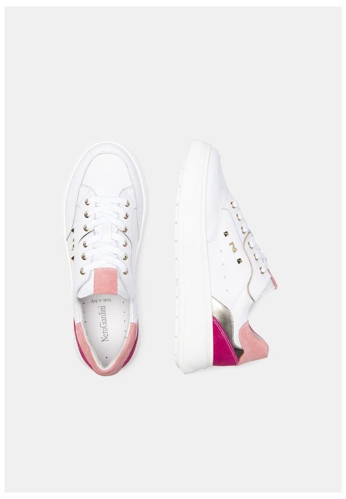 Nero Giardini Sneaker Leder/Textil Weiß