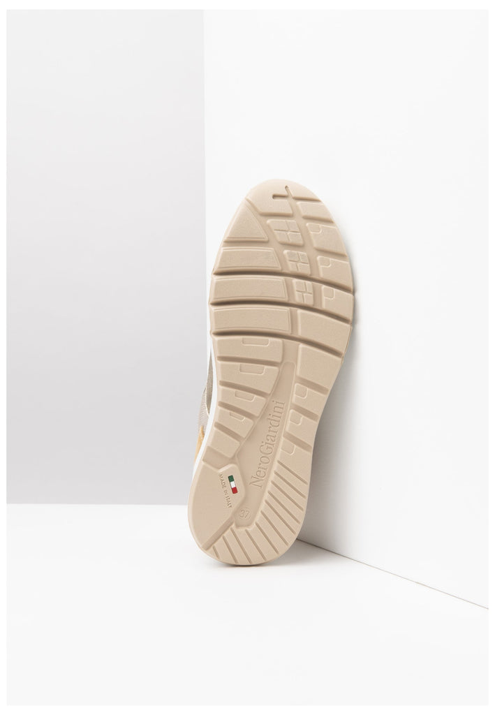 Nero Giardini Sneaker Leder/Textil Weiß/Beige