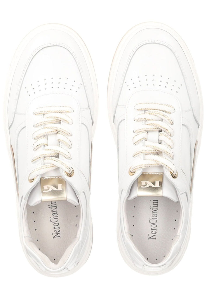 Nero Giardini Sneaker Leder/Textil Weiß/Beige