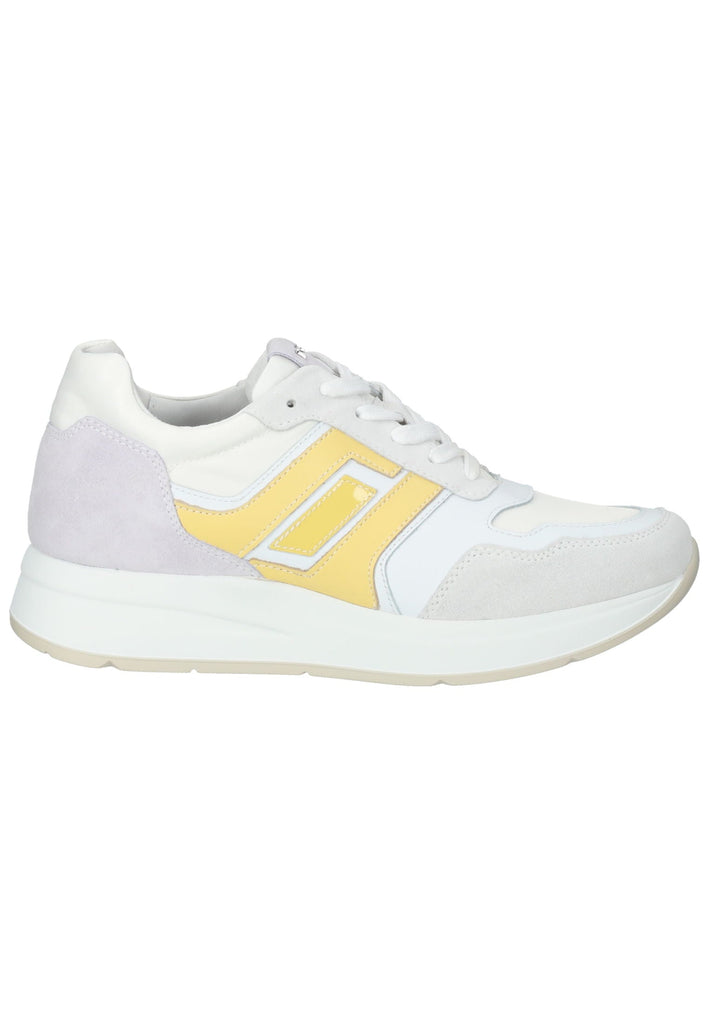 Nero Giardini Sneaker Leder/Textil Weiß/Gelb