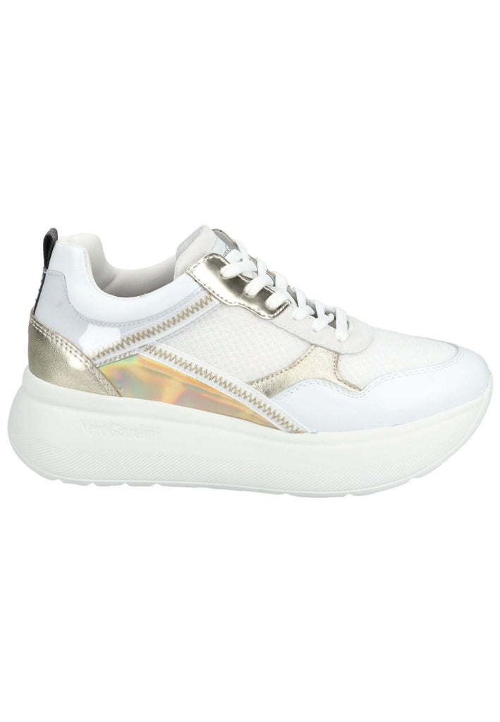 Nero Giardini Sneaker Leder/Textil Weiß/Gold