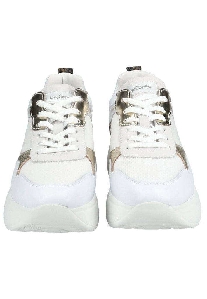 Nero Giardini Sneaker Leder/Textil Weiß/Gold