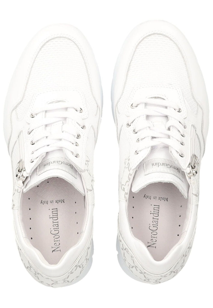 Nero Giardini Sneaker Leder/Textil Weiß Kombi