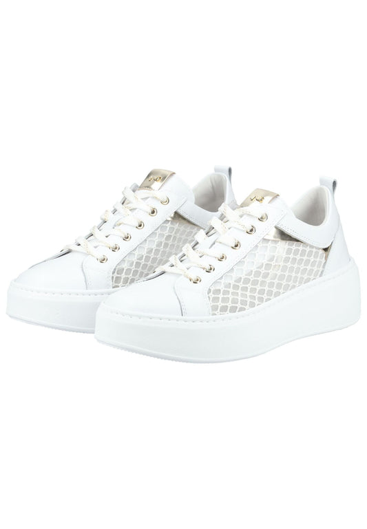 Nero Giardini Sneaker Leder/Textil Weiß Kombi