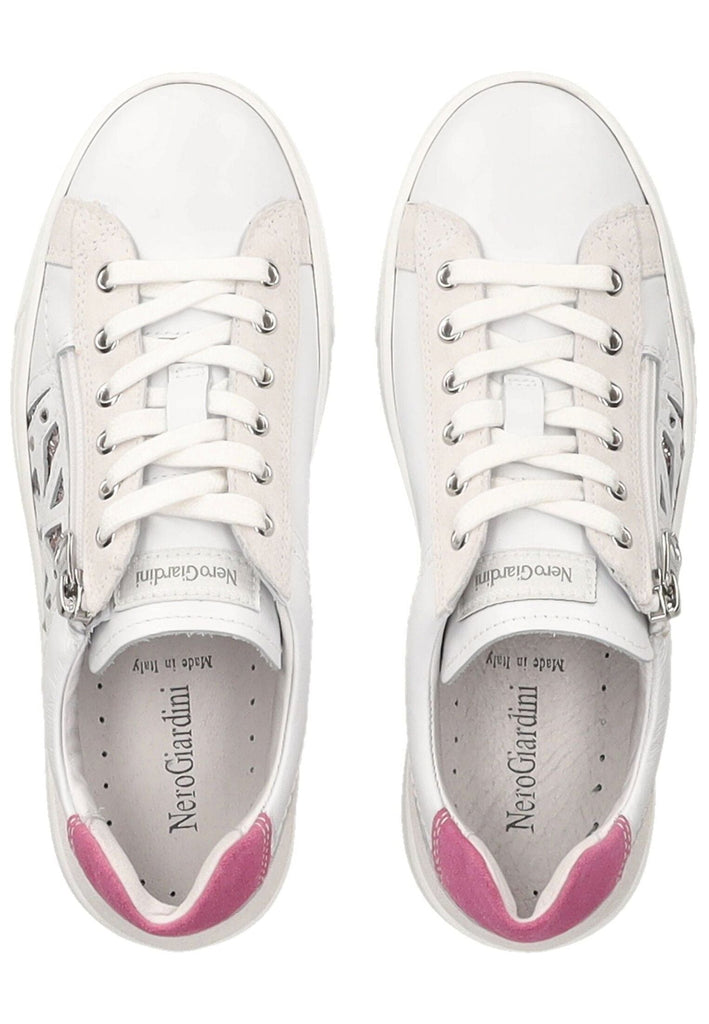 Nero Giardini Sneaker Leder/Textil Weiß/Pink