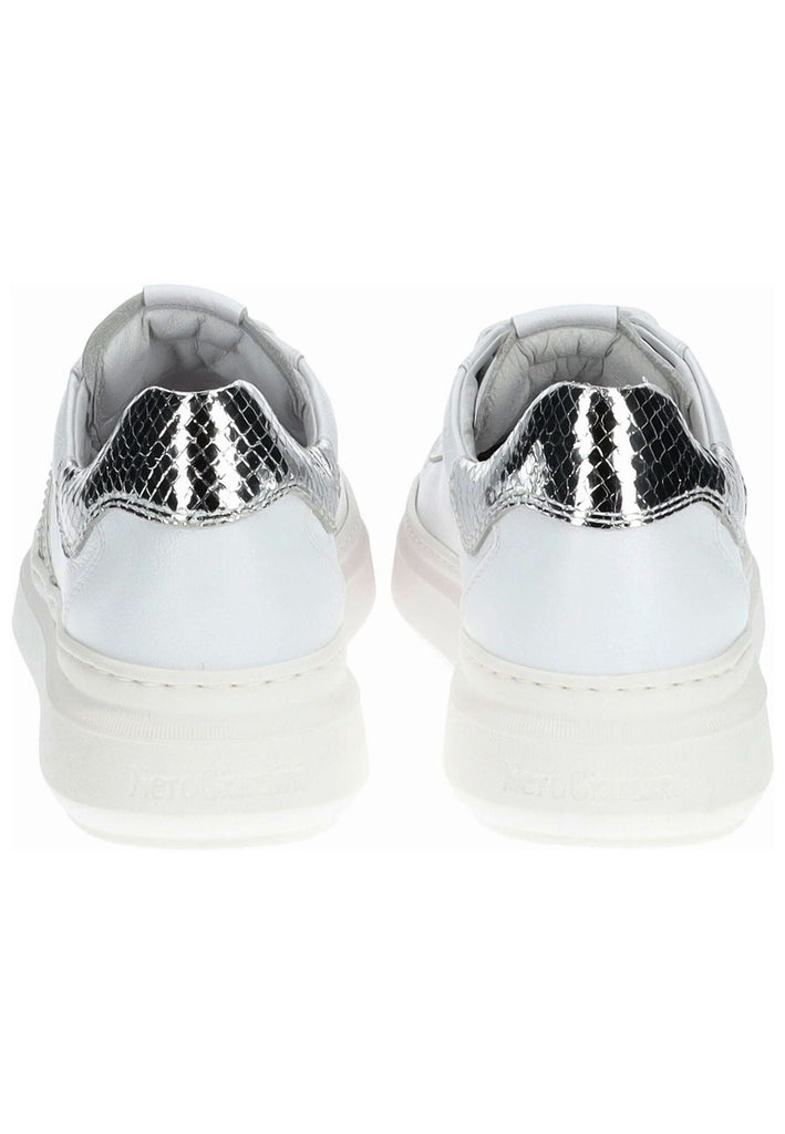Nero Giardini Sneaker Leder/Textil Weiß/Silber
