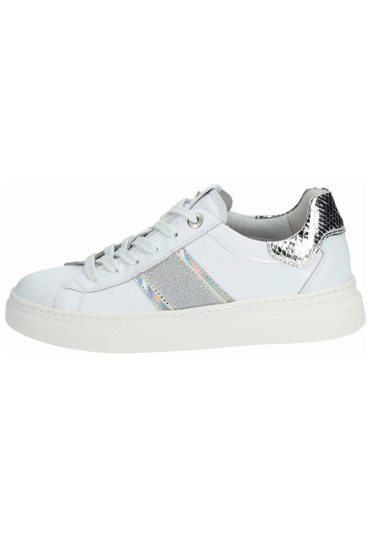 Nero Giardini Sneaker Leder/Textil Weiß/Silber