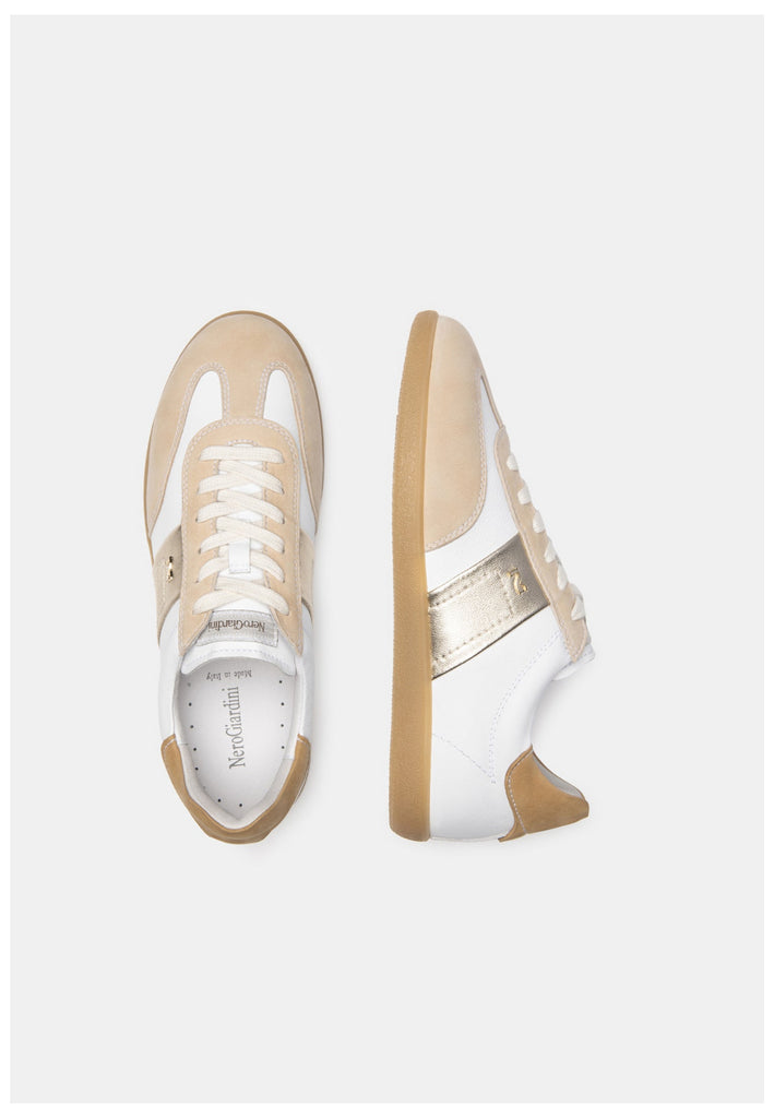 Nero Giardini Sneaker Leder Weiß/Beige
