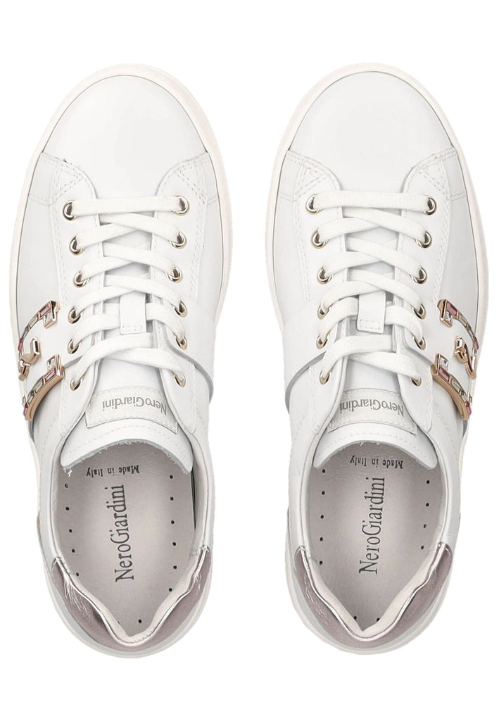 Nero Giardini Sneaker Leder Weiß/Rosa
