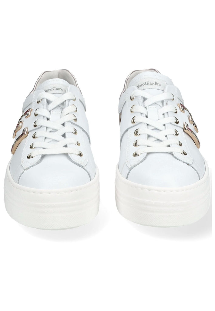 Nero Giardini Sneaker Leder Weiß/Rosa