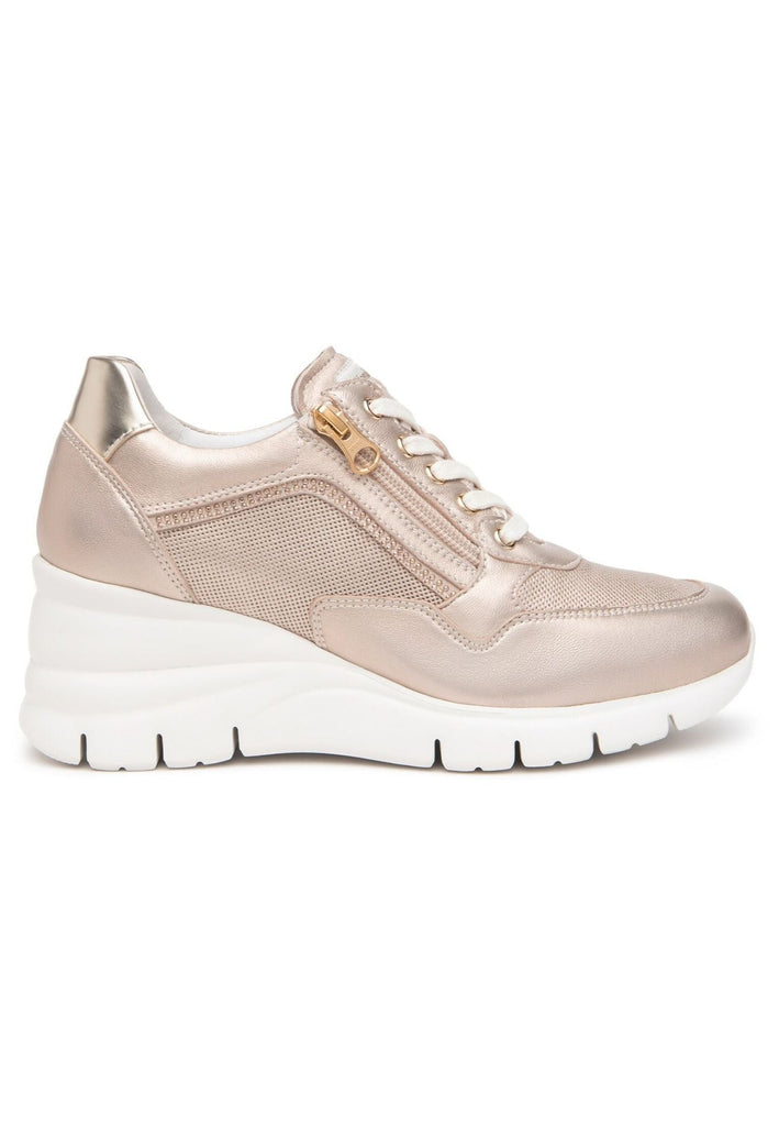 Nero Giardini Sneaker Lederimitat/Textil Gold