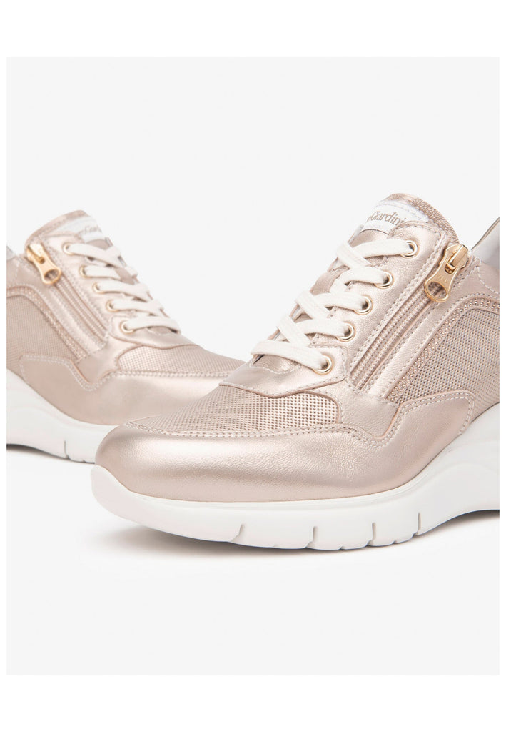 Nero Giardini Sneaker Lederimitat/Textil Gold