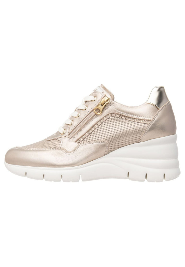 Nero Giardini Sneaker Lederimitat/Textil Gold