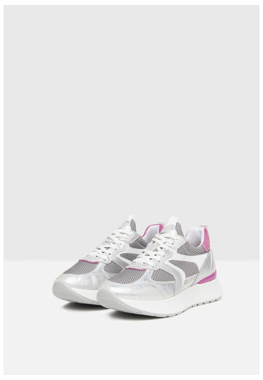 Nero Giardini Sneaker Lederimitat/Textil Silber