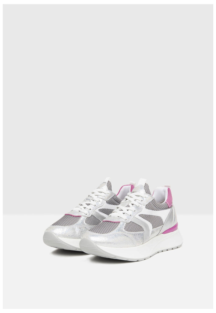 Nero Giardini Sneaker Lederimitat/Textil Silber