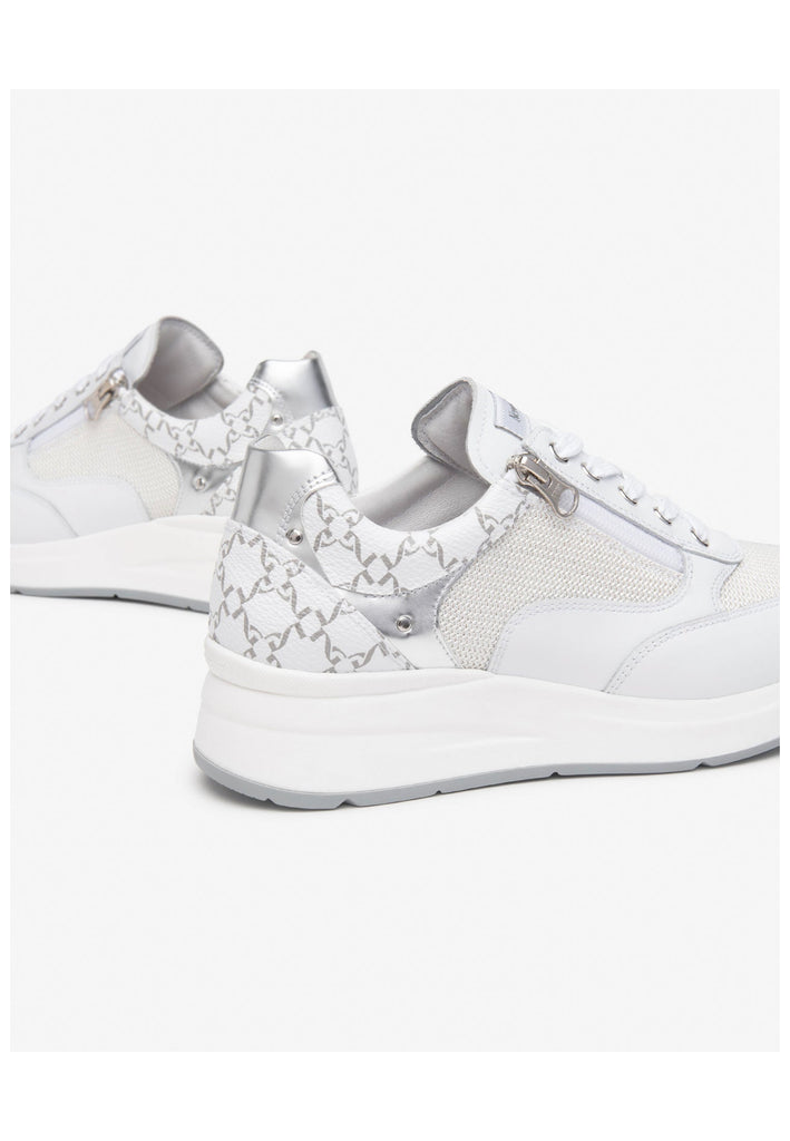 Nero Giardini Sneaker Lederimitat/Textil Weiß