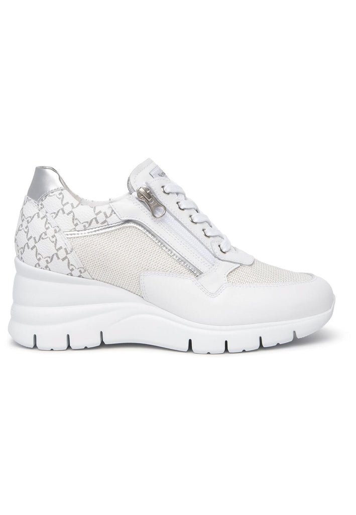 Nero Giardini Sneaker Lederimitat/Textil Weiß