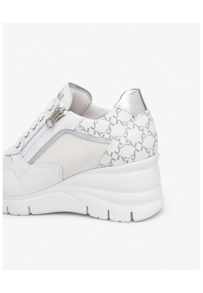 Nero Giardini Sneaker Lederimitat/Textil Weiß