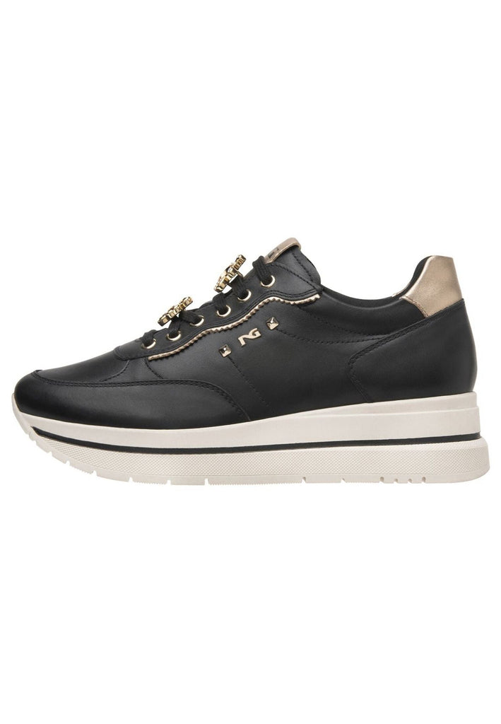 Sneaker Nero Giardini Sneaker Leder Schwarz