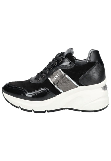 Sneaker Nero Giardini Sneaker Leder/Textil Schwarz Kombi
