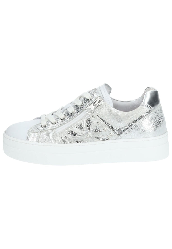Sneaker Nero Giardini Sneaker Leder/Textil Silber