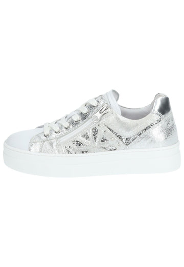 Sneaker Nero Giardini Sneaker Leder/Textil Silber