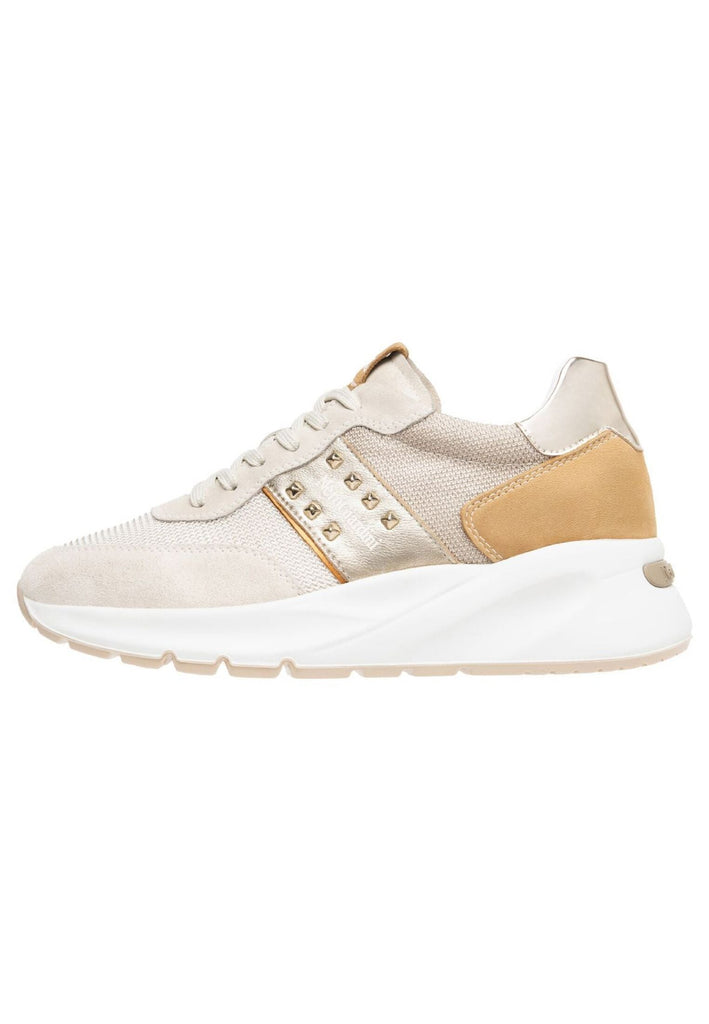 Sneaker Nero Giardini Sneaker Leder/Textil Weiß/Beige