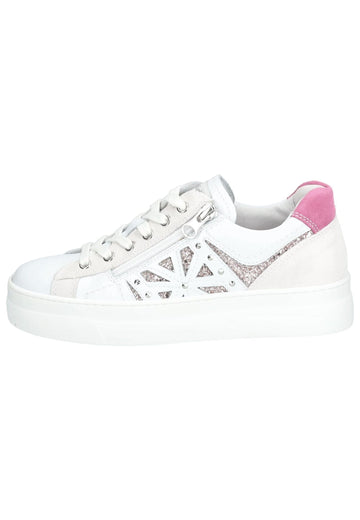 Sneaker Nero Giardini Sneaker Leder/Textil Weiß/Pink